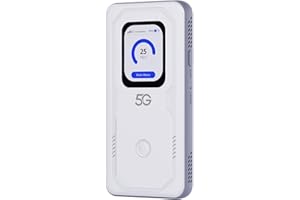 CALONNY Mobile WiFi 6 Schermo Touch Portatile Hotspot 5G LTE Sim Router 2Gbps,6000mAh Batteria Ricaricabile, Modem USB wireless,Senza Configurazione,per Viaggio e sul Lavoro.non navigare, modifica APN