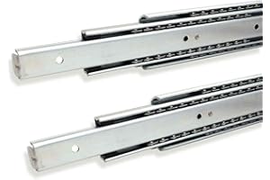 STOLMET Heavy Duty 100kg, 1 Pair (2 Pieces) Full Extension Drawer Runners Slide Bearing Heavy Duty (Length: 300mm (12")) (750mm(30"))