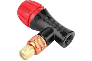 NIYATA CO2 Pompa ad Aria per Bicicletta, Compatibile con Valvole Presta e Schrader, Semi Automatica, Inclusa Cartuccia CO2, Ideale per Bici da Corsa e Mountain Bike