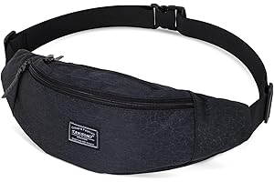 TAN.TOMI Bauchtasche Herren, Gürteltasche Brusttasche Herren, Draussen Sport Hüfttasche Herren, Bauchtasche Wasserdicht Crossbody Bag Umhängetasche Herren für Camping,Laufen,Wandern,Fitness,Radfahren