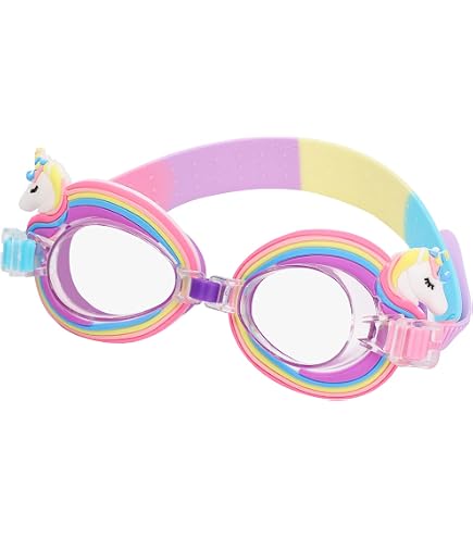 Ulikey Bonnet De Bain Silicone Enfant Licorne/Sirène - Imperméable Avec Bouchons D'Oreille Et Pince-Nez - 2-8 Ans