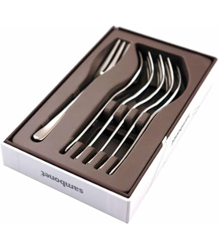 Amefa - Doos met 12 dessertlepels uit roestvrij staal, 18,7 cm - 3,5 mm