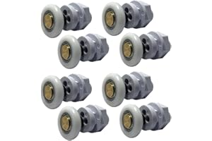 LINWNIL Set di 8 rotelle per la porta della doccia, codice prodotto 301-12-25-8