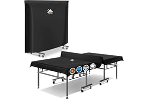 Zettum Funda de Mesa de Ping Pong 188 L x 155 A CM, 600D Oxford Impermeable y Protección Resistente Cubierta para Tenis de Mesa, Compatible con mesas plegables y estándar de ping-pong