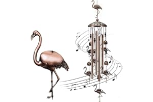 JNUYISW Campana de Viento, Fuera de Carrillón de Viento Campanas de Viento para Jardín Terraza Patio Trasero Decoración del Hogar (Dorado)