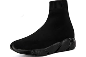 NEWQSING Zapatillas De Deporte De Corte Alto Slip-on De Moda Unisex Zapatos De Holgazán De Pareja De Punto Zapatillas De Deporte De Gimnasio De Punto