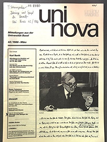 Jahrringe sind Spiegel der Umwelt. Uni nova 42/1986 Basel