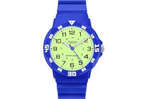 SOCICO Montre Enfant Apprentissage Éducative pour Fille Garçon,30M /3ATM Étanche Time Teacher Analogique Montres Bracelet pour Garçon
