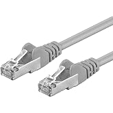 PremiumCord Cat 6a S/FTP Patch Cable, 10Gbit/s, Ethernet Cable, LAN, RJ45 Connectors, Flexible and Robust, AWG 26/7, Conducto