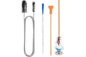 ANGELEMM 3PCS Shower Drain Unblocker, Drain Gunk Remover Kitchen Sink Unblocker Tool, Plug Hole Unblocker Bathroom Hair Unblocker for Shower