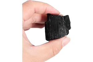 ORIENTREA 1 sztuka naturalny czarny turmalin surowy kamień, naturalny czarny turmalin surowy kryształ