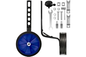 CycForge Verstellbare Stützräder für Kinderfahrräder – Perfekt für 12/14/16/18/20 Zoll Fahrräder mit variabler Geschwindigkeit und Einzelgeschwindigkeit, ausgestattet mit robusten Stabilisatoren.