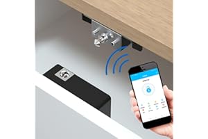 AMONIDA Cerradura de armario, tarjeta IC de cerradura de armario de metal y ABS para puerta para ingeniero