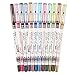 Beauty7 12 Pcs Professional Cosmetic Makeup Eyeliner Eye / Lip Liner Glitter Pencil Set