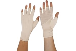 Bienvenu Herren Sommer UV-Schutz Halbfinger Outdoor Wandern Fahren Radfahren Reiten Baumwolle atmungsaktiv Sonnenschutz Handschuhe