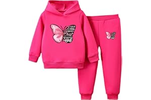 Doomiva Ensemble Jogging Enfant Fille Survêtement Sweat à Capuche avec Pantalon de Sport Tenue de Running
