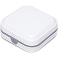 MicroEar Durable Hearing Amplifier Storage Case - Ideal for CIC ITE BTE RIC Hearing Aid/Small Electronic Device, White