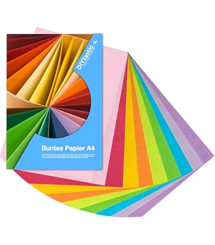 Coloured Paper, Coloured Card A4 In Pastel Colours, Coloured Sheets 180 G For Crafts Printing Documents And Creative Designs Sheets A4 M Office X10 Intensive Assortment - View #7