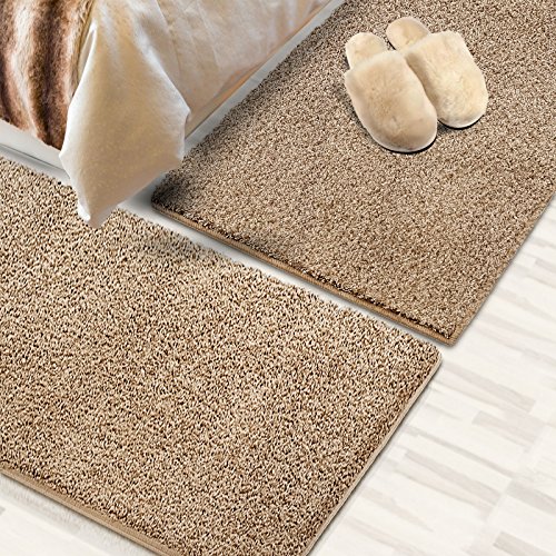 Casa Pura Shaggy-Bettumrandung Sphinx 3-teilig (Beige)