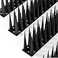 OFFO Bird Spikes High for Anti Pigeons Spikes to Keep Bird or Animals Away, Fence Spikes of Bird Deterrent Covers 1.2m, Height 10cm,Black
