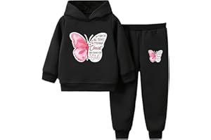 Doomiva Ensemble Jogging Enfant Fille Survêtement Sweat à Capuche avec Pantalon de Sport Tenue de Running