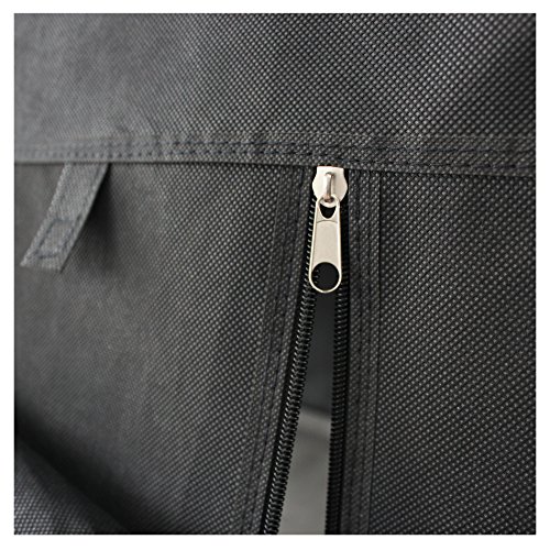 EBS® Kleiderschrank Wäscheschrank Garderobenschrank Stoffschrank Faltschrank mit Regal Schwarz 154 x 45 x 105cm - 7