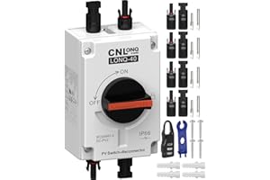 CNLonQcom DC Trennschalter PV Anlage 1200V 32A außen IP66 Leistungsschalter Mit Wasserdicht PV Anschlusskasten Für Solar Photovoltaik