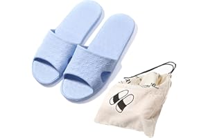 Anmerl Travel Slippers for Women and Men, Portable Foldable Slippers with Storage Bag, Soft, Comfortable, Non-Slip, Quick-Drying, Home, Bathroom, Shower, Shoes, Swimming, Beach Sandals