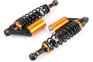 Air Shock Absorbers-KIMISS 2pcs 340mm/13.38in Air Shock Absorbers Rear Suspension Damper for Dirt Bike Motorcycle