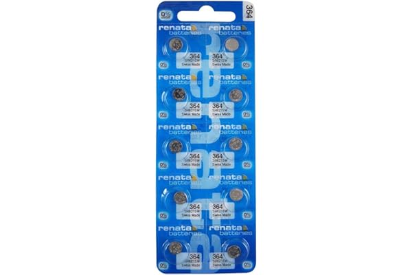 10-pack äkta Renata 364 SR621SW Swiss tillverkad armbandsur låg dränering silveroxidbatterier