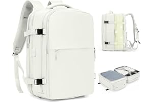 SZLX Sac à Dos Voyage Cabine 40x20x25 Ryanair Bagage Cabine Femme Bagage à Main Easyjet 45x36x20 Avion Sac à Dos Ordinateur Imperméable Homme Sac-Avion avec Compartiment à Chaussures de Grand capacité