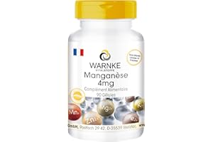 Manganèse 4 mg - Végétarien - Gluconate de maganèse | Warnke Vitalstoffe - Qualité des pharmacies allemandes