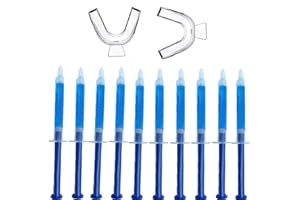 MORI KAMEI Tooth whitening and desensitization Gel Refill, reducing Sensitive Teeth whitening kit to Remove Stains and Quickly whiten Teeth (10pcs Tooth desensitization Gel Refill +2 Trays)