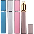 ECVV 4 Pack 10ml Perfume Travel Refillable Bottles, Portable Perfume Atomizer Bottles Spray Containers for Travel & Outings, Multicolor Perfume Sprayer