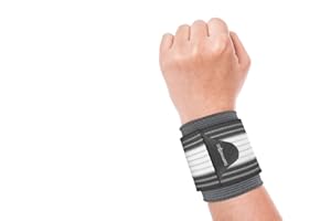 bonmedico Tutore Polso - Fascia Elastica per Polso, Uomo e Donna - Polsiera di Supporto per Allenamento - Accessori per Tennis, Powerlifting e Fitness