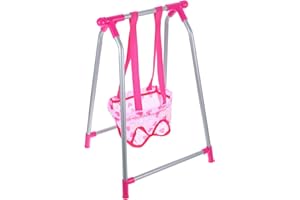 HEMOTON Balançoire de poupée - Chaise Suspendue - Accessoires de Maison de poupée - Balançoire Suspendue pour poupées - Modèle de balançoire Miniature - en Plastique - Outil pour la Maison