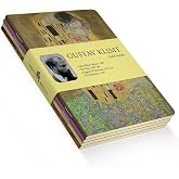 Retronote Gustav Klimt 4'l&uuml; Defter Seti 1, Gold Series, &Ccedil;izgisiz, 48 Sayfa, 10.5x14cm