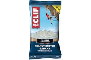 CLIF Barrita Energética Crema De Cacahuete Banana - Clif - 68 G (Caja 12 Uds - Total: 816 G) , 12 x 68.00 g