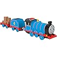 Thomas & Friends Motorized Toy Train Talking Gordon Battery-Powered Engine with Sounds & Phrases for Preschool Kids 3+ Years, UK English Version, HWY29