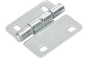 KOTARBAU® Blechscharnier 70 x 62 mm 2 St. Kistenband 2 Flügel Scharnier Gerollte Torscharnier für Sektionaltor Torband 2 Flügel Stift Stahl Verzinkt Robust