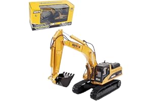 HNR 1:50 Scale Alloy Construction Vehicle Model, Die-Cast Articulated Dump Truck with Realistic Design, Mini Digger Figures Engineering Toy Set