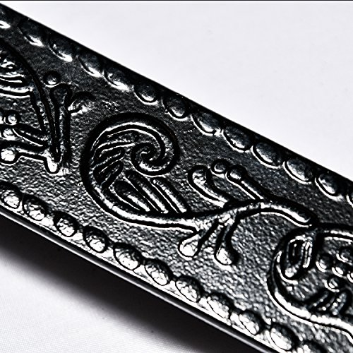 Köhko Designer-Feuerschale Ø 80 cm + 2 Griffen mit Ständer (Höhe 60 cm) aus Edelstahl und lackierten Eisenstreben 42020-41002 - 6