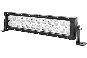 AUXTINGS 35,6 cm (12 inch) 72W LED Barre de lampe de travail Flood Spot Off Road Camion SUV 4WD Conduite Feux de Brouillard (12 inch 72W combo)