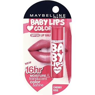 Maybelline New York Baby Lips Lip Balm, Cherry Kiss, 4g