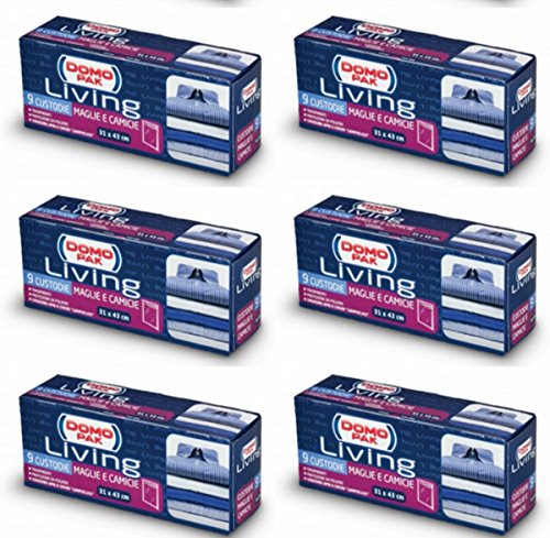 54 Custodie Domopak Living per maglie e camicie antipolvere armadi domo pak