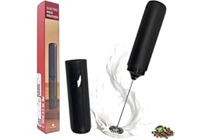 WELLXUNK Montalatte Elettrico Frullino, Montalatta Portatile, Ricaricabile Frullino, Latte, Cappuccino, Matcha