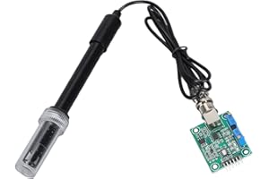 GZD Módulo Sensor de Adquisición de PH, Sonda de Electrodo de PH de Alta Precisión PH0-14 para Laboratorios para Acuarios