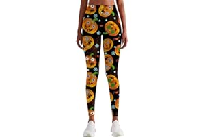 Rave on Friday Women Leggins Christmas Pattern High Waisted Sport Yoga Pants Gym Stretchy Elegant Slim Fit Skinny Athletic Workout Running Trousers Tights S-XL