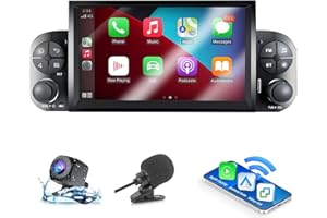 ANKEWAY Autoradio per Fiat Panda 319 (2013-2020) con Android Auto e CarPlay Wireless, RDS Car Radio Bluetooth Android Stereo [2G+32G] con telecamera retromarcia/Microfono/Canbus Box/WiFi/App Store