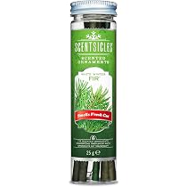 Décoration De Noël Sapin Blanc D'Hiver - Bâton Parfumé Vert - Lot De 6 - Neuf